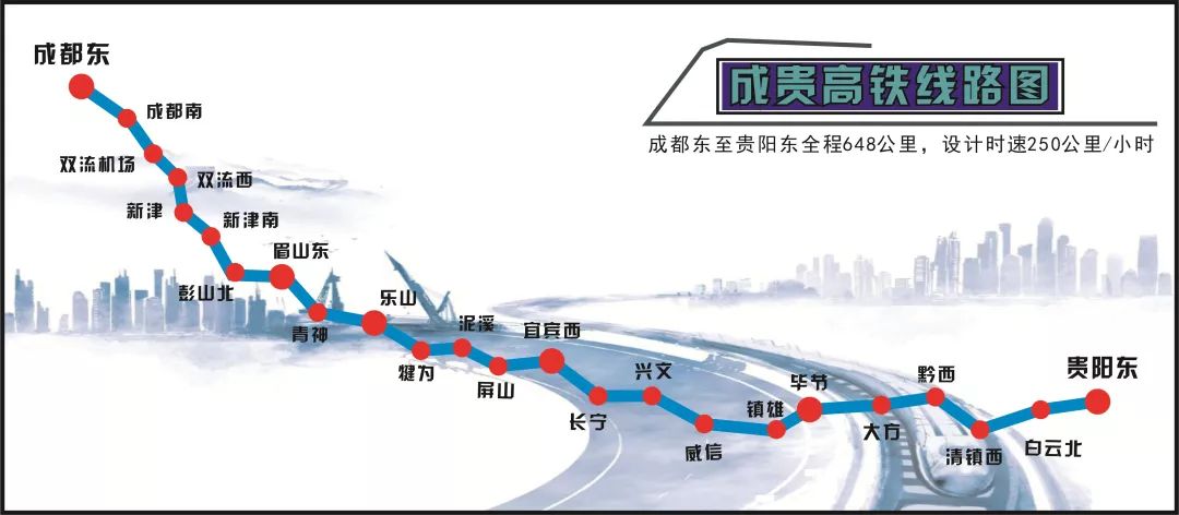 成貴高鐵將于2019年12月16日全線通車！