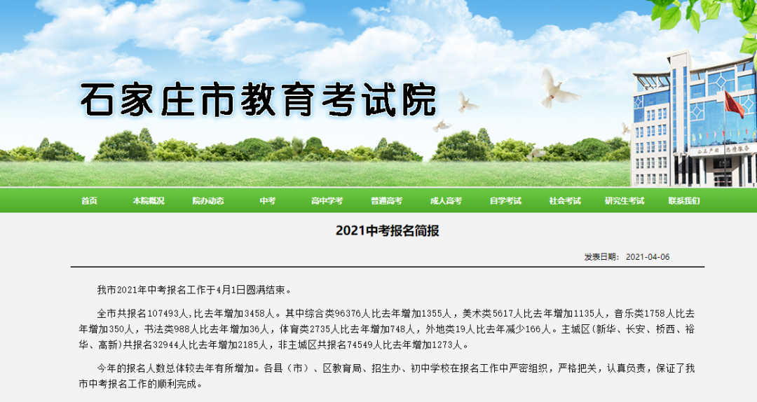 2021年河北中考人數(shù)確定啦！